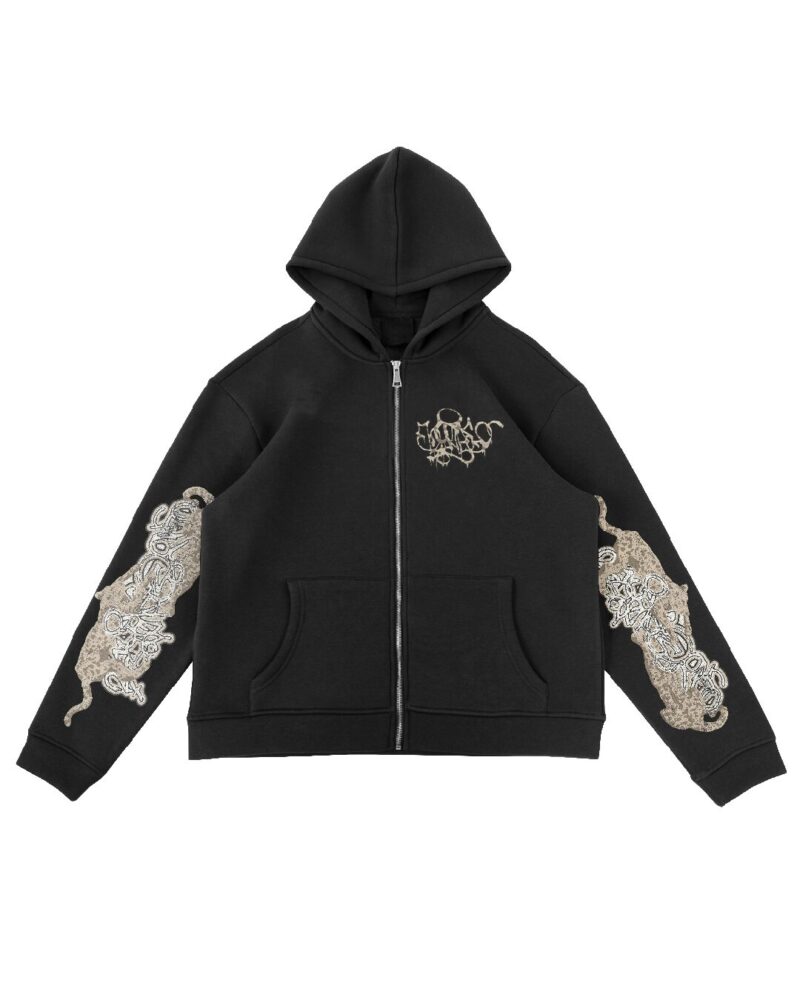 Leopard Zip Hoodie