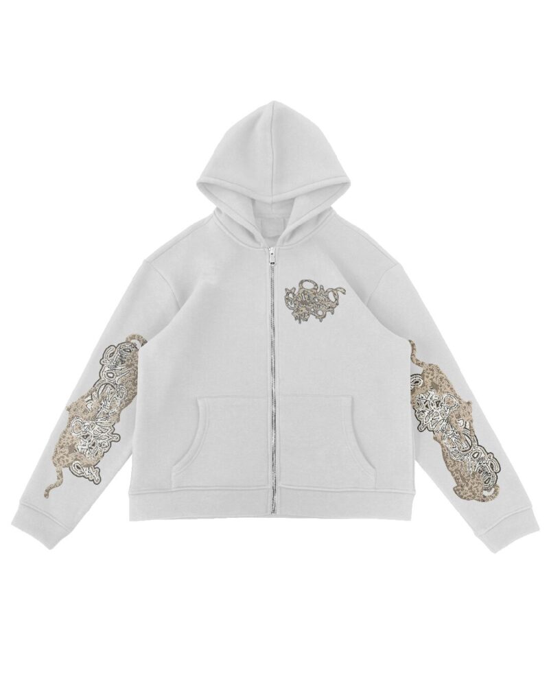 Leopard Zip Hoodie